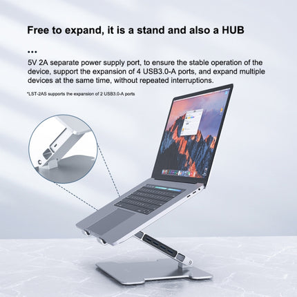 ORICO LST-4A Multi-function Aluminum Alloy Laptop Notebook Heightening Folding Stand Holder-garmade.com