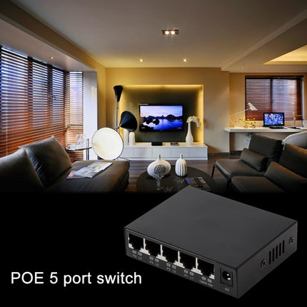 5 Ports 10/100Mbps POE Switch IEEE802.3af Power Over Ethernet Network Switch for IP Camera VoIP Phone AP Devices-garmade.com