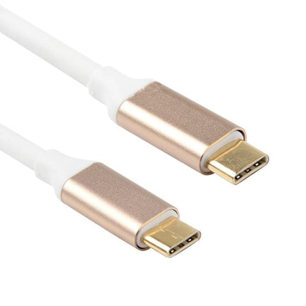 1m Metal Head USB 3.1 Type-c Male to USB 3.1 Type-c Male Adapter Cable-garmade.com
