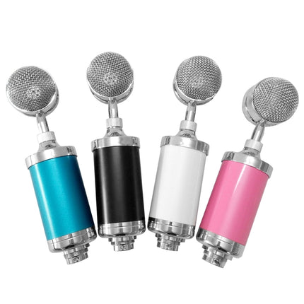 3000 Home KTV Mic Condenser Sound Recording Microphone with Shock Mount & Pop Filter for PC & Laptop, 3.5mm Earphone Port, Cable Length: 2.5m(Pink)-garmade.com