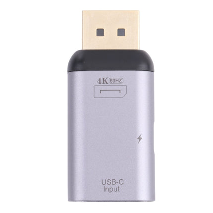 2 in 1 4K 60Hz DP Male to USB-C / Type-C Charging + USB-C / Type-C Female Adapter-garmade.com