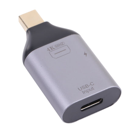 2 in 1 4K 60Hz Mini DP Male to USB-C / Type-C Charging + USB-C / Type-C Female Adapter-garmade.com