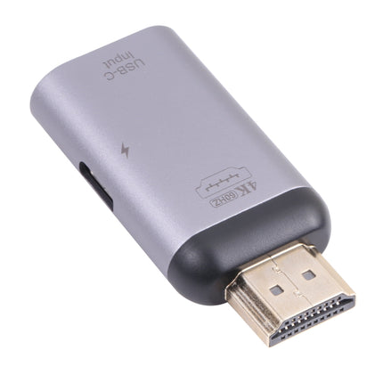 2 in 1 4K 60Hz HDMI Male to USB-C / Type-C Charging + USB-C / Type-C Female Adapter-garmade.com