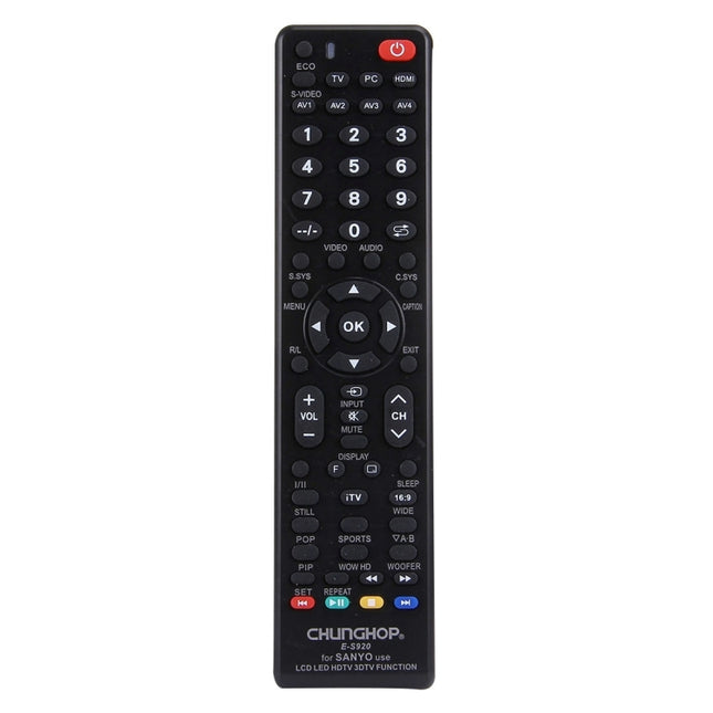 CHUNGHOP E-S920 Universal Remote Controller for SANYO LED TV / LCD TV / HDTV / 3DTV-garmade.com
