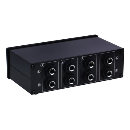 B833 Passive Speaker Stereo Switch Loudspeaker, 1 Input and 3 Output or 3 Input and 1 Output (Black)-garmade.com