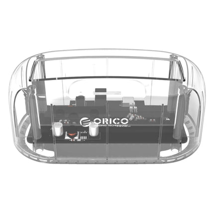 ORICO 6139U3 2.5 / 3.5 inch Transparent SATA to USB 3.0 Hard Drive Dock Station(Transparent)-garmade.com