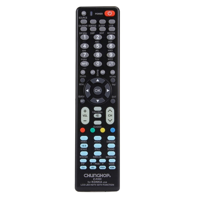 CHUNGHOP E-K906 Universal Remote Controller for KONKA LED TV / LCD TV / HDTV / 3DTV-garmade.com