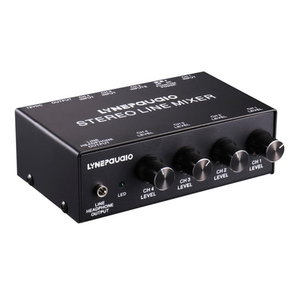 LINEPAUDIO B895 Five-channel Stereo Microphone Mixer with Earphone Monitoring(Black)-garmade.com