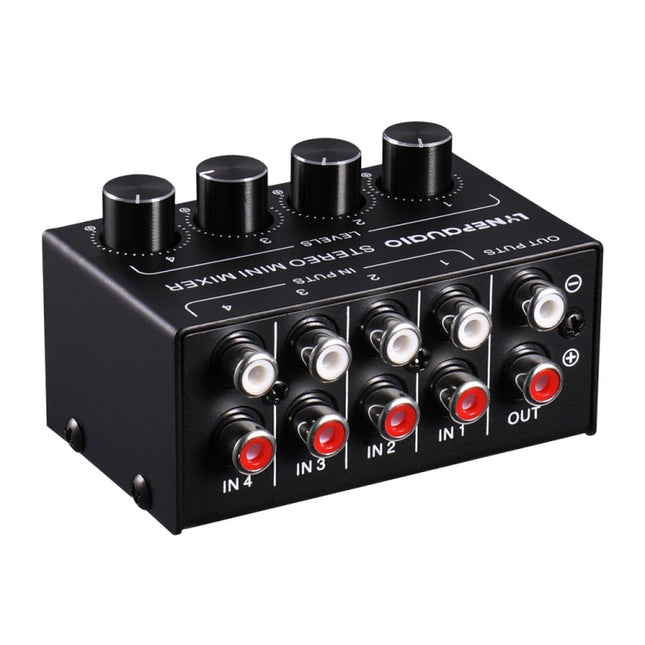 LINEPAUDIO B896 Four-channel Sassive Mixer (Black)-garmade.com