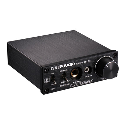 LINEPAUDIO B899 Pre-stage Stereo Signal Amplifier Booster Dual Sound Source Headphone Amplifier 2 in 3 out with Volume Control (Black)-garmade.com