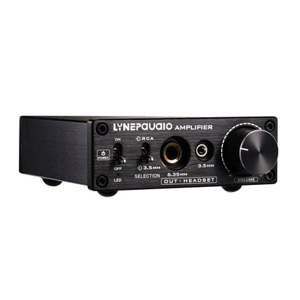 LINEPAUDIO B899 Pre-stage Stereo Signal Amplifier Booster Dual Sound Source Headphone Amplifier 2 in 3 out with Volume Control (Black)-garmade.com