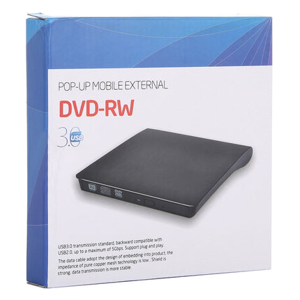 Brushed Texture USB 3.0 POP-UP Mobile External DVD-Rw DVD / CD Rewritable Drive External ODD & HDD Device-garmade.com