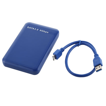 2.5 inch HDD Enclosure 6Gbps SATA 3.0 to USB 3.0 Hard Disk Drive Box External Case(Blue)-garmade.com