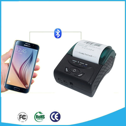 POS-5807 58mm Portable USB Port Thermal Bluetooth Ticket Printer, Max Supported Thermal Paper Size: 57x50mm-garmade.com