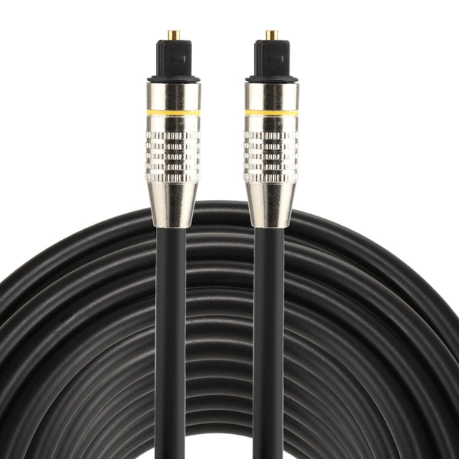 20m OD6.0mm Nickel Plated Metal Head Toslink Male to Male Digital Optical Audio Cable-garmade.com