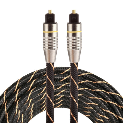 3m OD6.0mm Gold Plated Metal Head Woven Net Line Toslink Male to Male Digital Optical Audio Cable-garmade.com