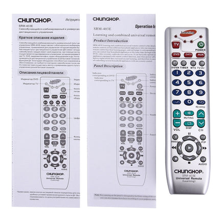 CHUNGHOP SRM-403E Universal Intelligent Learning-Type Remote Control for TV VCR SAT CBL HIFI DVD CD VCD and Others-garmade.com