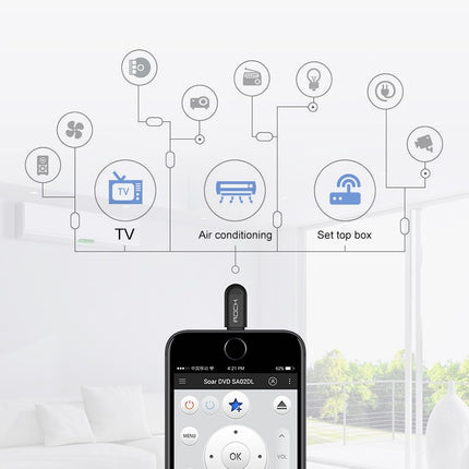 Easy to Control 3 Generation Mobile Phone Wireless Smart Remote Control for Apple universal mobile cloud remote control (Black)-garmade.com