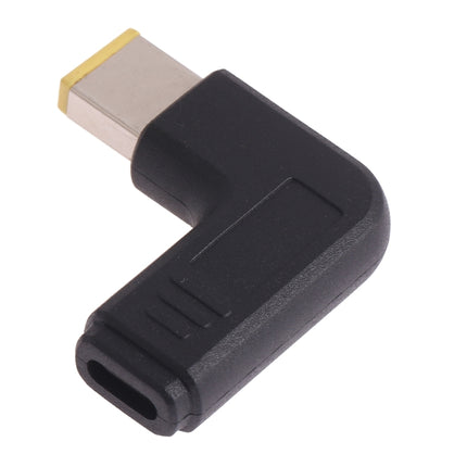 USB-C / Type-C Female to Lenovo Big Square Male Plug Elbow Adapter Connector for Lenovo Laptops-garmade.com