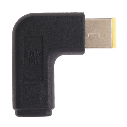 USB-C / Type-C Female to Lenovo Big Square Male Plug Elbow Adapter Connector for Lenovo Laptops-garmade.com