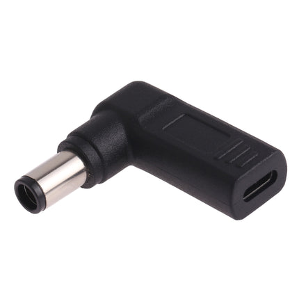 USB-C / Type-C Female to 7.4 x 5.0mm Male Plug Elbow Adapter Connector for Dell Laptops-garmade.com