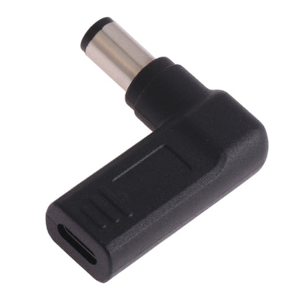 USB-C / Type-C Female to 7.4 x 5.0mm Male Plug Elbow Adapter Connector for Dell Laptops-garmade.com