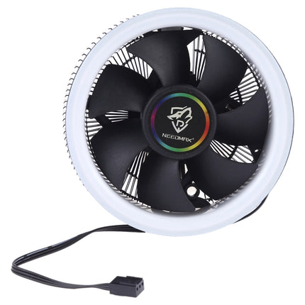 3 Pin Computer Components Chassis Fan Host Silent Cooling Fan with RGB Color Light for Intel: 1775 1366 1150 1151 1155 1156 (AMD: 754 939 AM2 AM2+ AM3 AM3+)-garmade.com