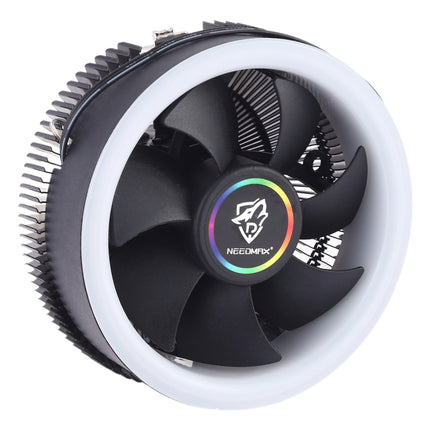 3 Pin Computer Components Chassis Fan Host Silent Cooling Fan with RGB Color Light for Intel: 1775 1366 1150 1151 1155 1156 (AMD: 754 939 AM2 AM2+ AM3 AM3+)-garmade.com