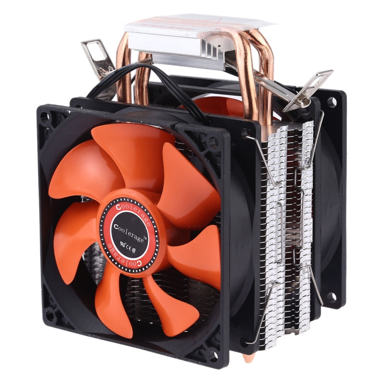 Cpu Fan Spring CoolAge AMD CPU Heatsink Hydraulic Bearing Cooling Fan Double Cooling ...