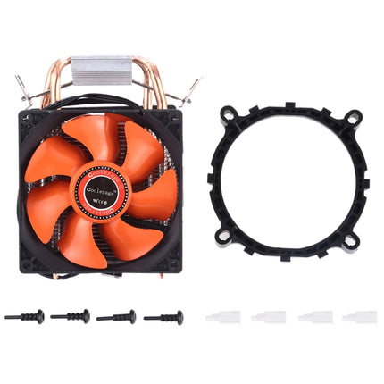 CoolAge AMD CPU Heatsink Hydraulic Bearing Cooling Fan Double Cooling Fan 3 Pin for Intel LGA775 115X AM2 AM3 AM4 FM1 FM2 1366-garmade.com