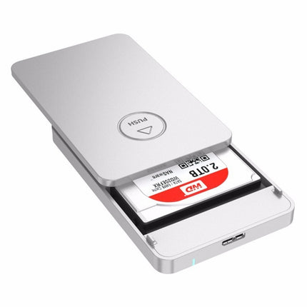 ORICO 2569S3 USB3.0 Micro-B External Hard Disk Box Storage Case for 9.5mm 2.5 inch SATA HDD / SSD(Silver)-garmade.com
