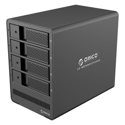 ORICO 9558RU3 5-bay USB 3.0 Type-B Aluminum 3.5 inch SATA HDD Enclosure Storage Hard Disk Box, Support RAID 0 / 5 Mode(Black)-garmade.com