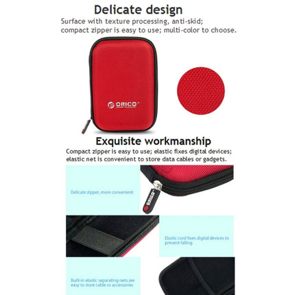 ORICO PHD-25 2.5 inch SATA HDD Case Hard Drive Disk Protect Cover Box(Red)-garmade.com