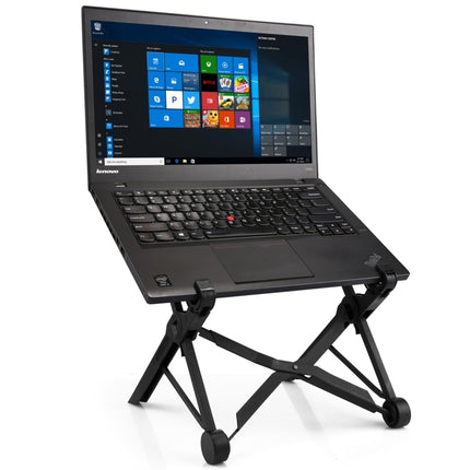 NEXSTAND Portable Adjustable Foldable Desk Holder Stand for Laptop / Notebook, Suitable for: More than 11.6 inch(Black)-garmade.com