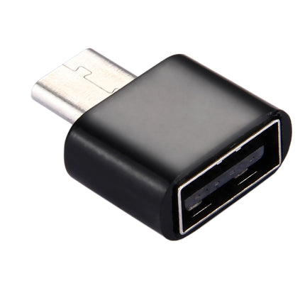 [HK Warehouse] Plastic USB-C / Type-C Male to USB 2.0 Female OTG Data Transmission Charging Adapter-garmade.com