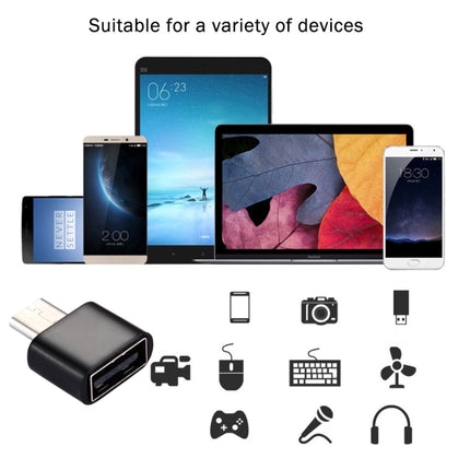 [HK Warehouse] Plastic USB-C / Type-C Male to USB 2.0 Female OTG Data Transmission Charging Adapter-garmade.com