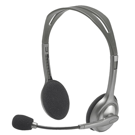 Logitech H110 Dual 3.5mm Audio Plugs Stereo Headset-garmade.com