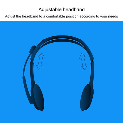 Logitech H110 Dual 3.5mm Audio Plugs Stereo Headset-garmade.com