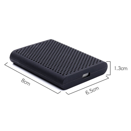 PT500 Scratch-resistant All-inclusive Portable Hard Drive Silicone Protective Case for Samsung Portable SSD T5, with Vents (Black)-garmade.com