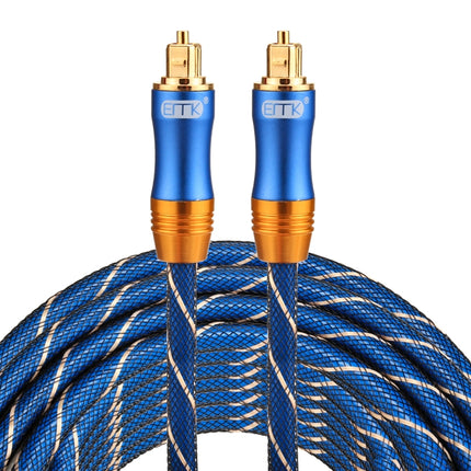 EMK LSYJ-A 15m OD6.0mm Gold Plated Metal Head Toslink Male to Male Digital Optical Audio Cable-garmade.com
