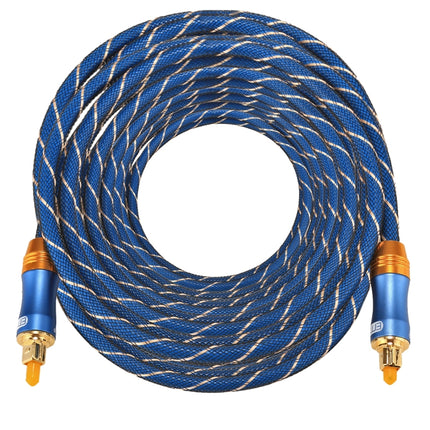 EMK LSYJ-A 15m OD6.0mm Gold Plated Metal Head Toslink Male to Male Digital Optical Audio Cable-garmade.com