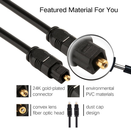 EMK 3m OD4.0mm Toslink Male to Male Digital Optical Audio Cable-garmade.com