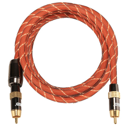 EMK TZ/A 2m OD8.0mm Gold Plated Metal Head RCA to RCA Plug Digital Coaxial Interconnect Cable Audio / Video RCA Cable-garmade.com
