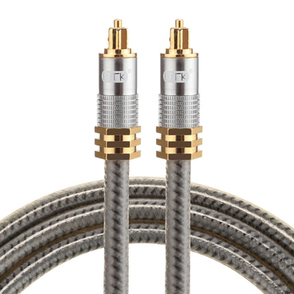EMK YL-A 1m OD8.0mm Gold Plated Metal Head Toslink Male to Male Digital Optical Audio Cable-garmade.com