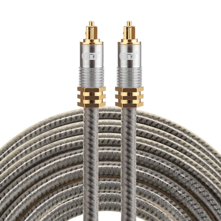 EMK YL-A 8m OD8.0mm Gold Plated Metal Head Toslink Male to Male Digital Optical Audio Cable-garmade.com