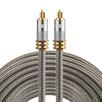 EMK YL-A 10m OD8.0mm Gold Plated Metal Head Toslink Male to Male Digital Optical Audio Cable-garmade.com