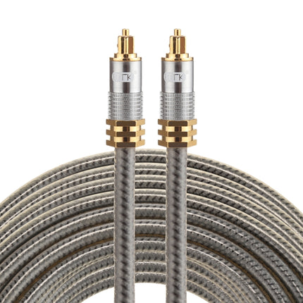 EMK YL-A 15m OD8.0mm Gold Plated Metal Head Toslink Male to Male Digital Optical Audio Cable-garmade.com