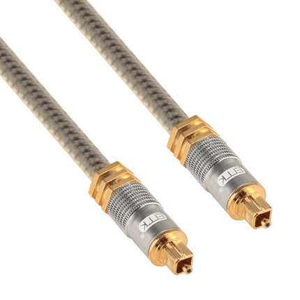 EMK YL-A 15m OD8.0mm Gold Plated Metal Head Toslink Male to Male Digital Optical Audio Cable-garmade.com