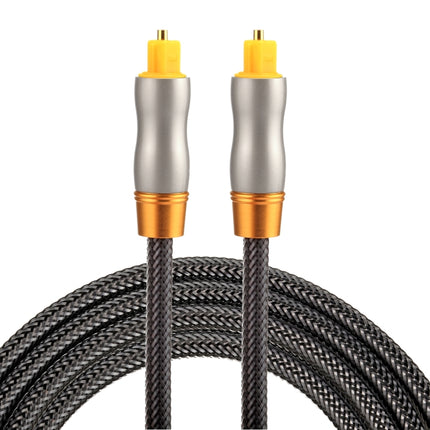1.5m OD6.0mm Gold Plated Metal Head Woven Line Toslink Male to Male Digital Optical Audio Cable-garmade.com