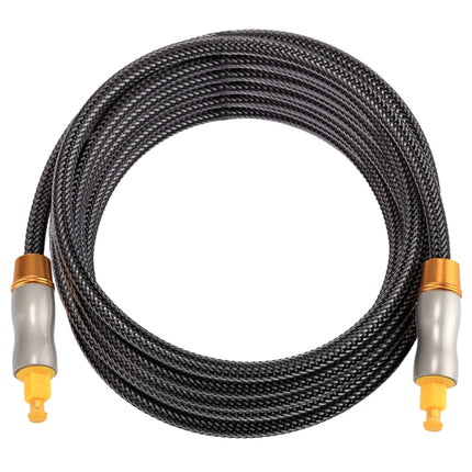 3m OD6.0mm Gold Plated Metal Head Woven Line Toslink Male to Male Digital Optical Audio Cable-garmade.com